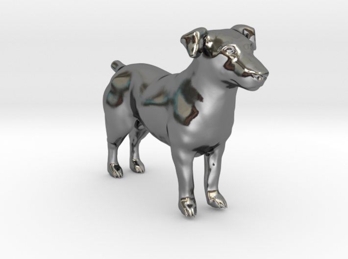 Standing Jack Russell Terrier 3d printed