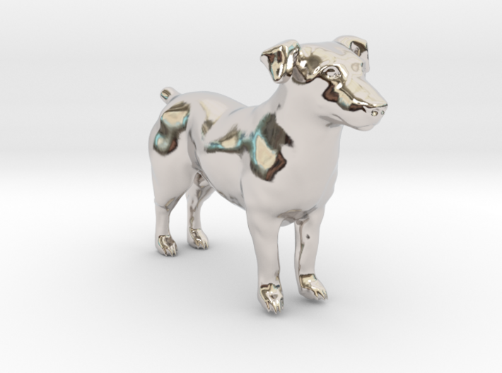 Standing Jack Russell Terrier 3d printed