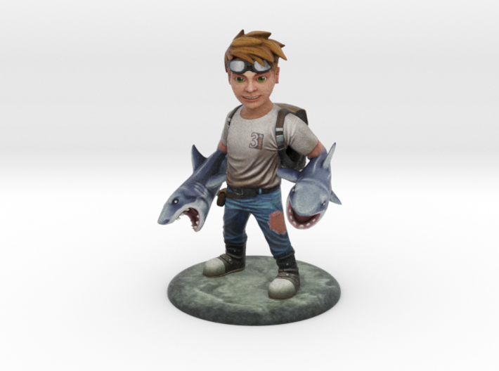 Sharks for Arms Hero Boy 3d printed