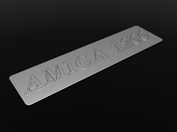 A1200 Case Badge Amiga 3d printed