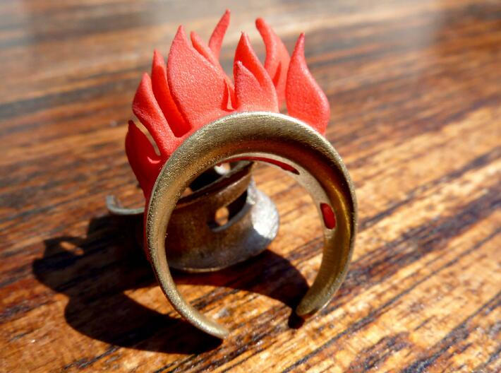 Fire Element (clips onto Swap-ring) 3d printed 