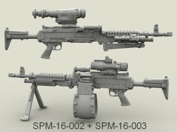 1/16 SPM-16-002 Heavy gun scopes 3d printed 