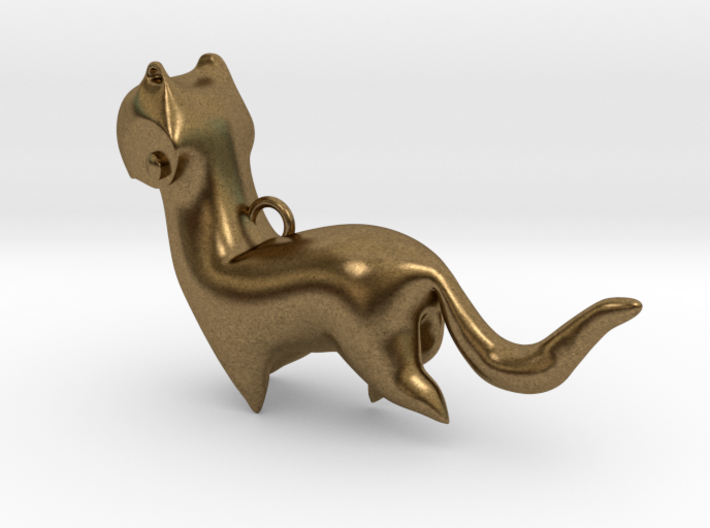 New Zealand Stoat charm 3d printed