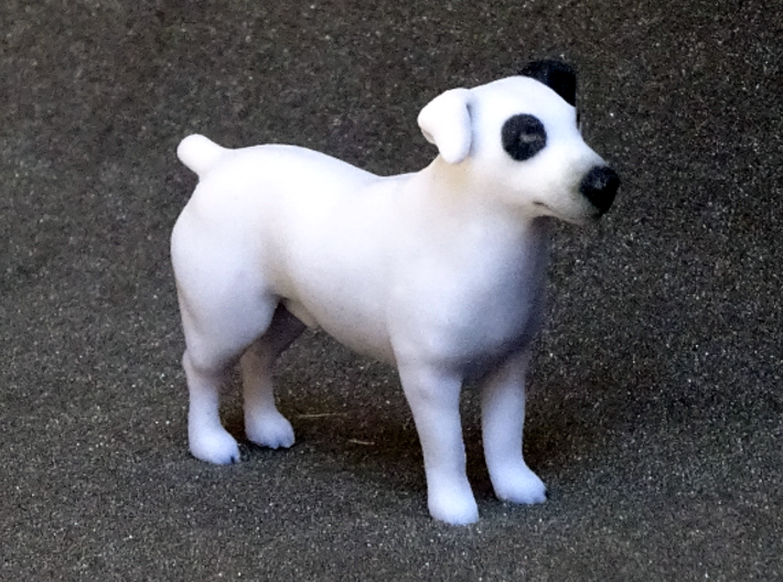 Black &amp; White Jack Russell Terrier 3d printed