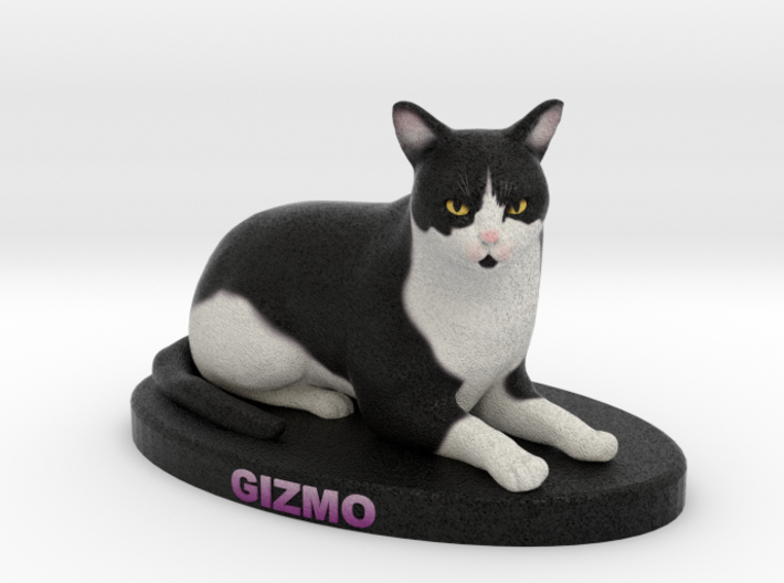 Custom Cat Figurine - Gizmo 3d printed