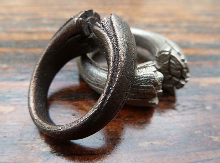 Cracking Wood ring - Size6 3d printed