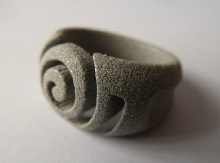 Spiral ring - Size 6 3d printed 