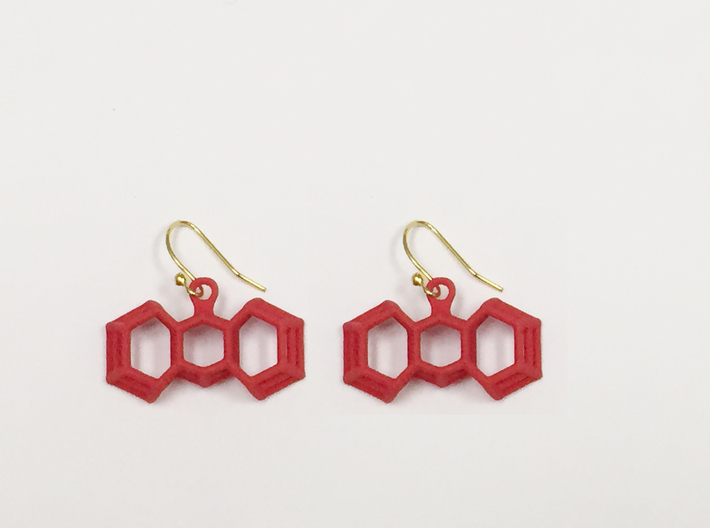 3D Printed Wired Bow Earrings (Smaller Size) 3d printed 