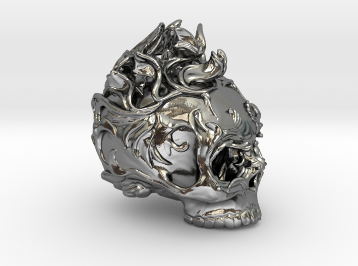 Skull01 Ornamental01 3d printed