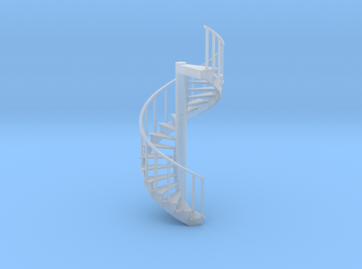 12' Spiral Stair 1:48 Left Railing 3d printed