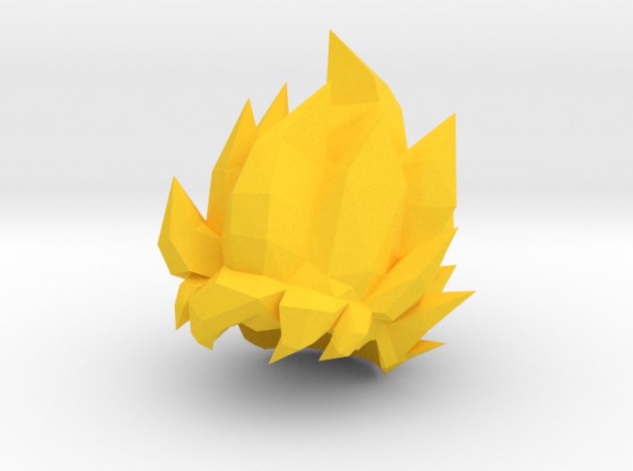 Custom Goku SSj1 Inspired Hair for ﻿Lego 3d printed