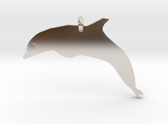 Dolphin Necklace Piece 3d printed