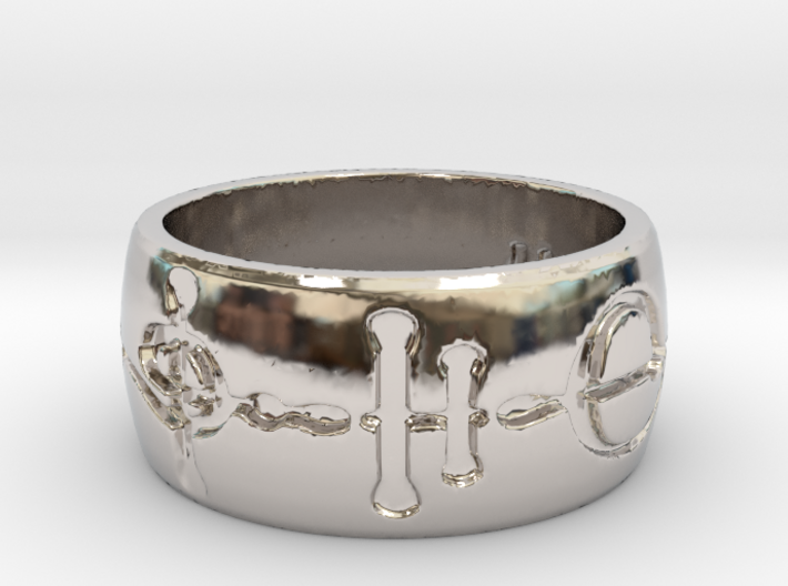 &quot;Kaiidth&quot; Vulcan Script Ring - Engraved Style 3d printed