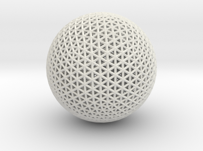 Space frame sphere tiny 3d printed