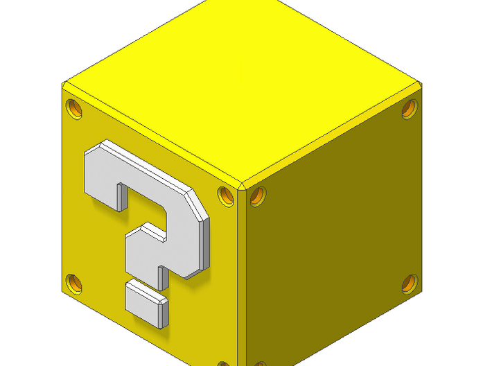 Super Mario Question Block 3d printed