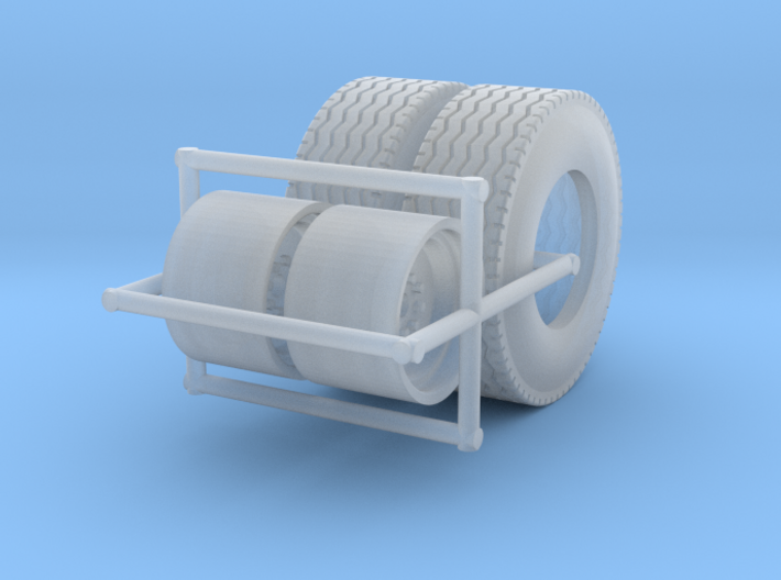 1/64 Floater Wheels and Tires (1 Set) 3d printed