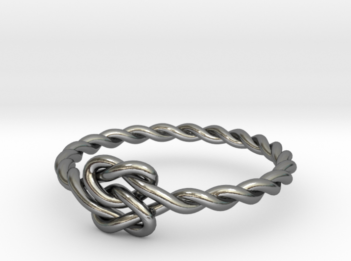 True Lover's Knot Ring - Size 6 1/2 3d printed