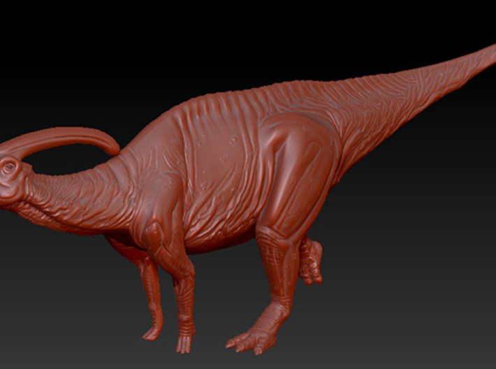 1/40 Parasaurolophus - Hooting 3d printed zbrush render