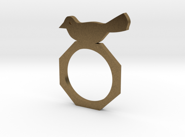 Sweet Bird Ring 3d printed