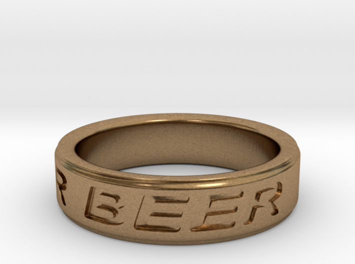 &quot;NEED FOR BEER&quot; Ring 3d printed