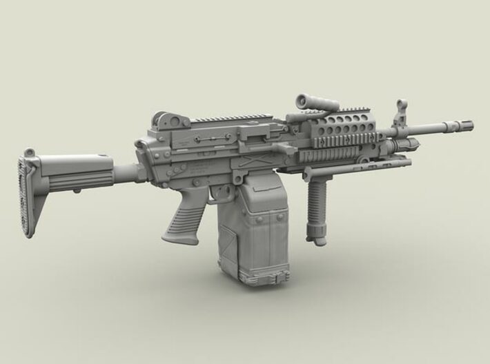 1/32 SPM-32-004 m249 MK48mod0 7,62mm machine gun 3d printed 