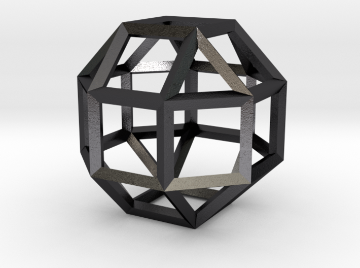 Rhombicuboctahedron(Leonardo-style model) 3d printed