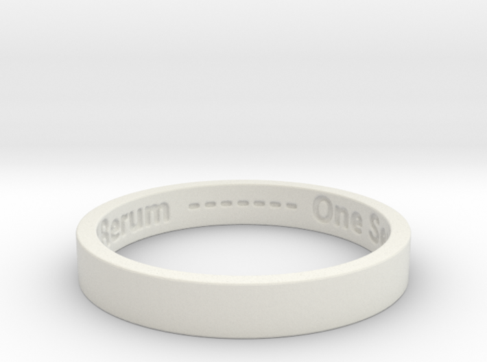 177 tempus edax rerum john titor Ring Size 7 3d printed