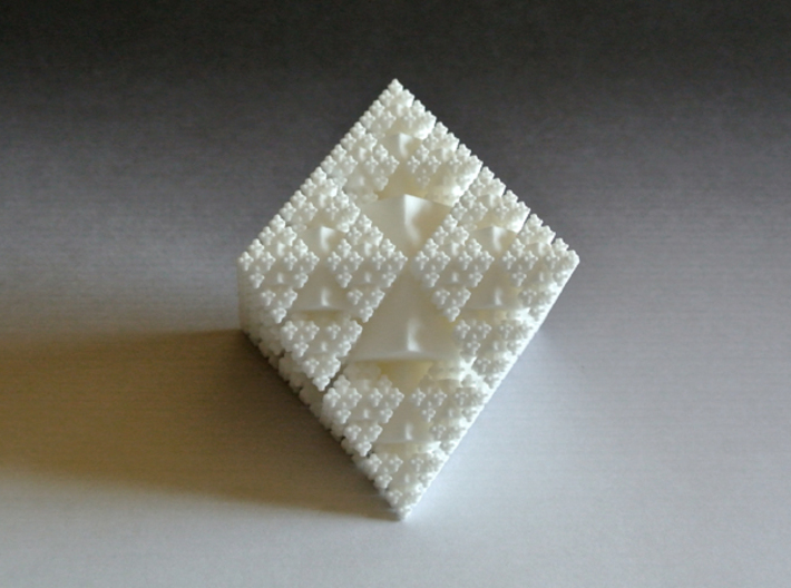 Fractal Crystal 3d printed Photograph from a different angle