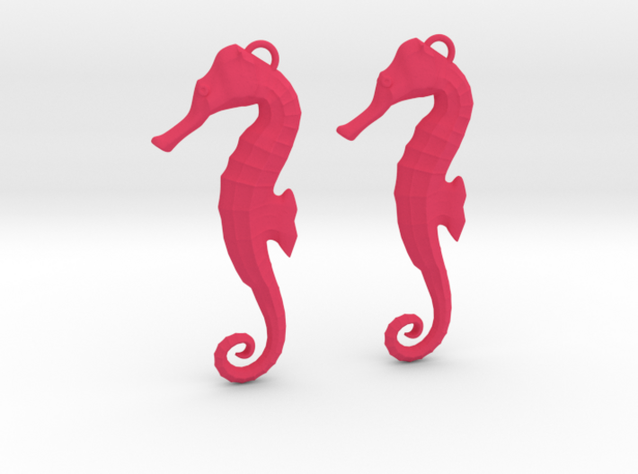 Seahorse Earring  3d printed 