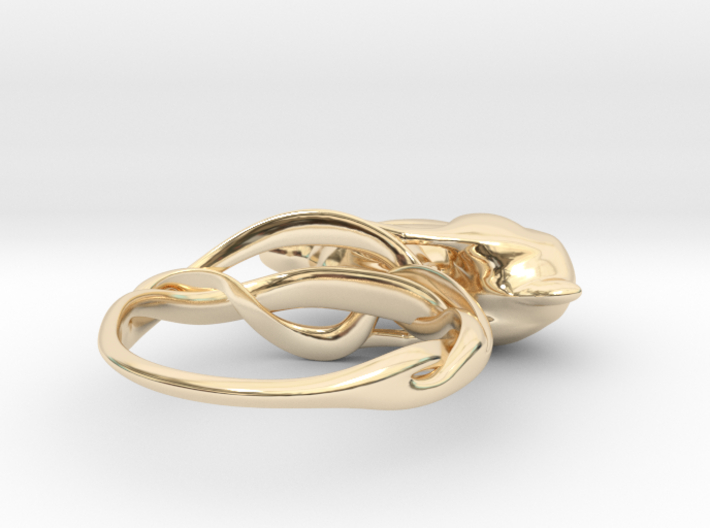 Running Rabbit Ring - Anticipation, Size7 3d printed 