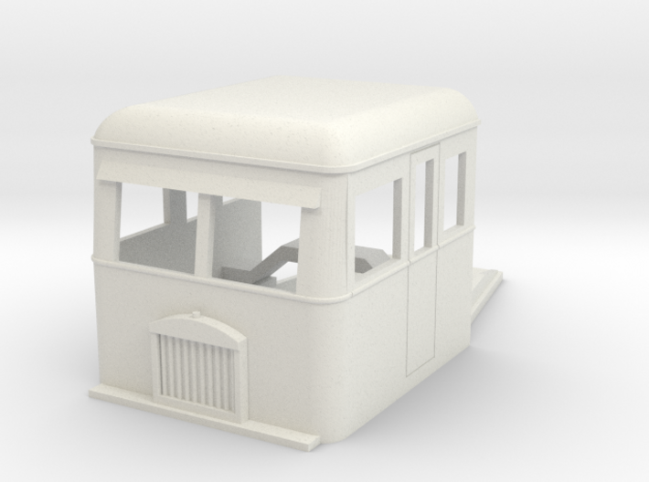 009 articulated railcar front part full cab 3d printed