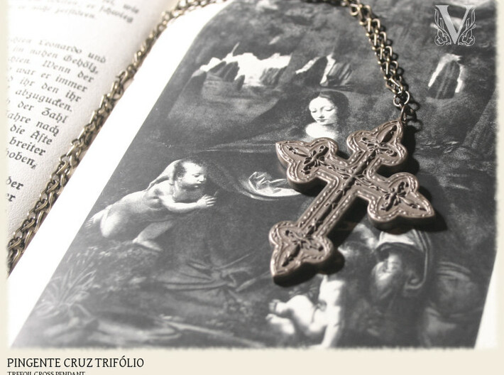 Trefoil Gothic Cross 3d printed 