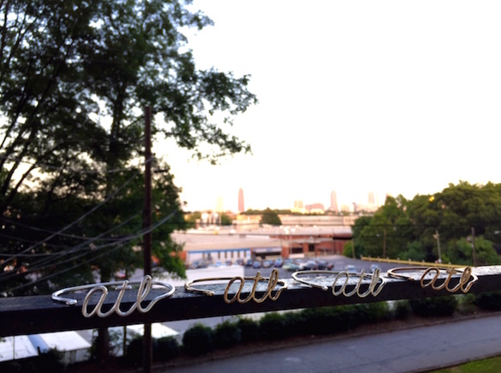 ATL Wire Bracelet (Atlanta) 3d printed 