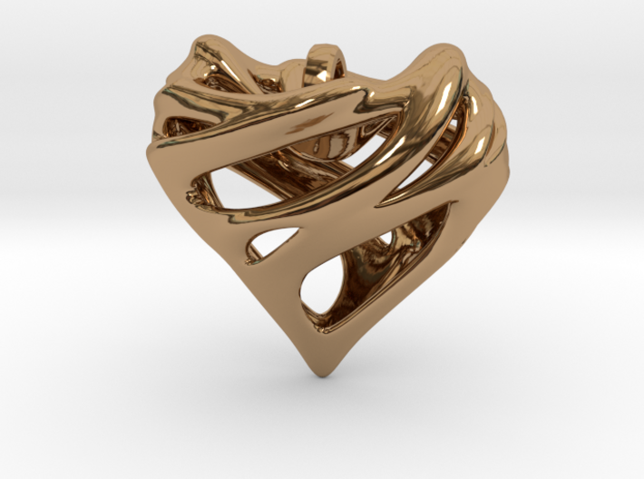 Alien Heart Pendant 3d printed 
