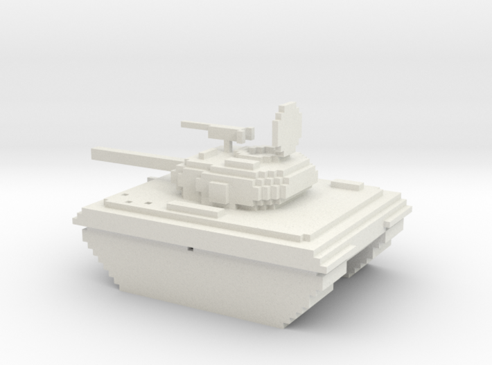 Voxel battle tank 3d printed