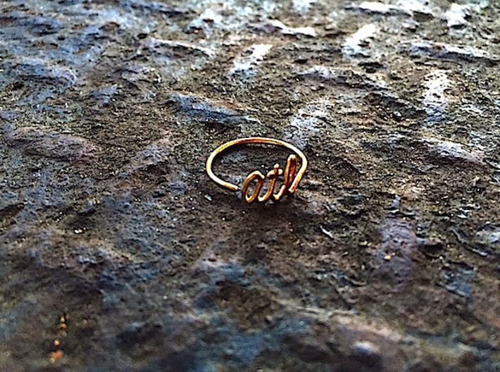 ATL Wire Ring (Adjustable) 3d printed