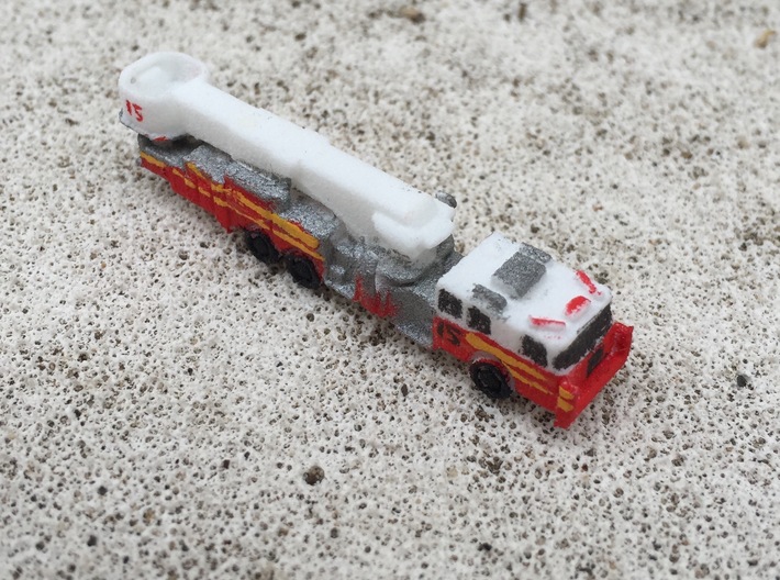 Seagrave Aerialscope 95' Tower Ladder 1:285 scale 3d printed