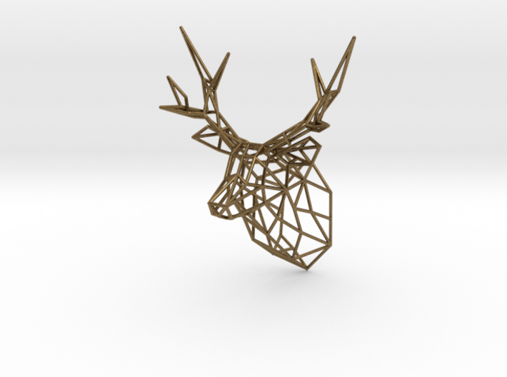 Dolls House Stag Deer Trophy Head Small facing for 3d printed