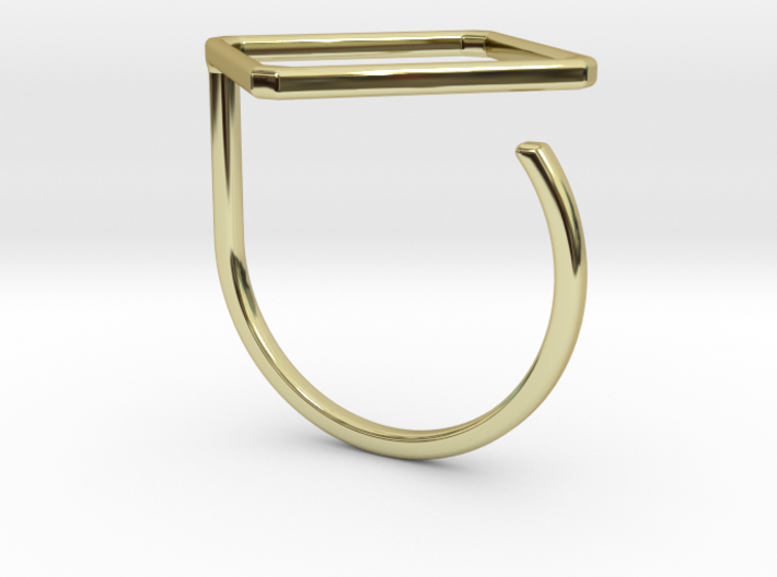 Rhombus ring shape. 3d printed