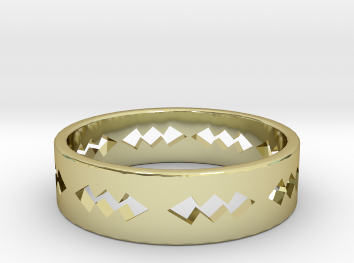 Jagged Ring Size 6 3d printed
