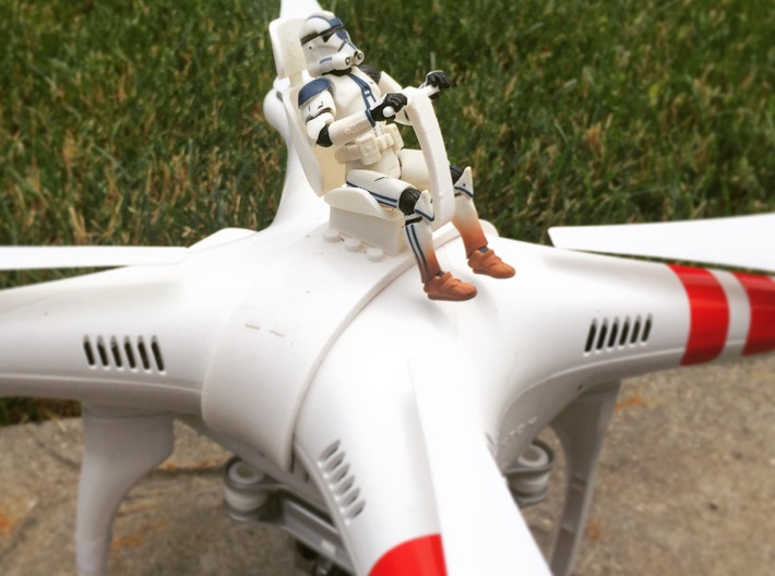 DJI Phantom - Snap Strap with Pilot Chair 3d printed Actual photograph of tested prototype