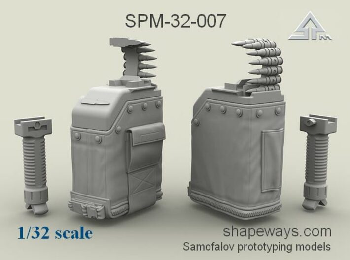 1/32 SPM-32-007 LBT MK48 Box Mag 3d printed