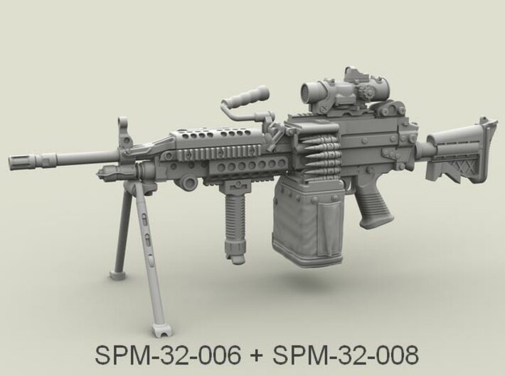 1/32 SPM-32-008 LBT MK48 Box Mag (middle) 3d printed 