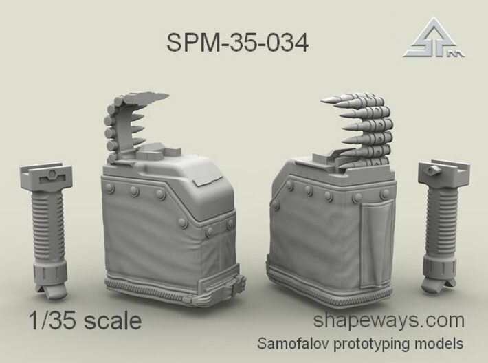 1/35 SPM-35-034 LBT MK48 Box Mag (middle) 3d printed