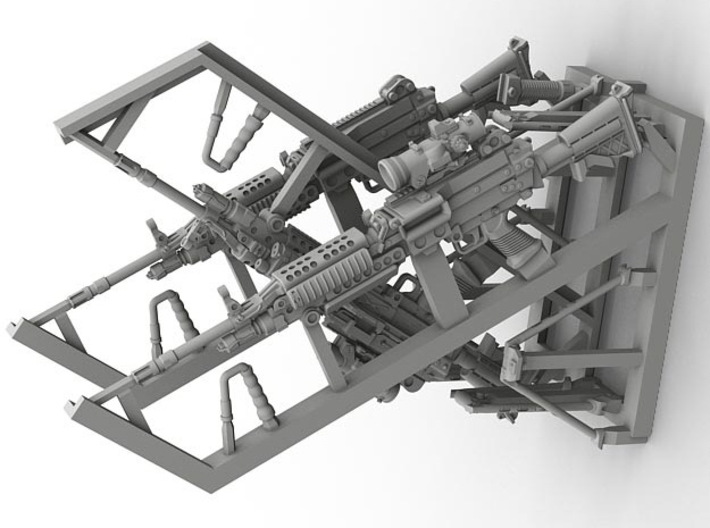 1/32 SPM-32-006 m249 MK48mod0 7,62mm machine gun 3d printed