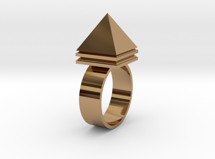 Pyramid Ring 3d printed