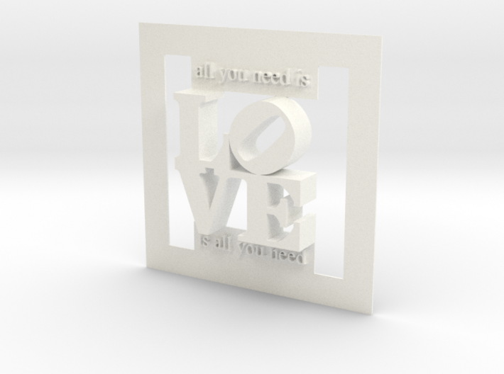 Love Is All You Need 3d printed 