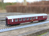 DSB Class BD coach N scale 3d printed Decals can be obtained through Skilteskoven.dk