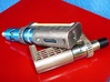 Thesas 3d printed Polished grey Steel and stainless Steel Thesas mech Mod  (not for sale)
