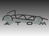 Atom Logo interpretation 3d printed 